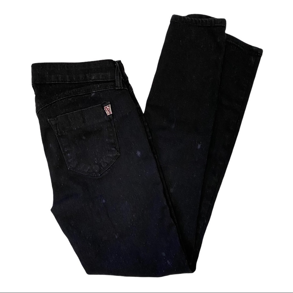 Siwy Black Skinny Jeans Paint Splatter Sz 26 - Picture 3 of 6